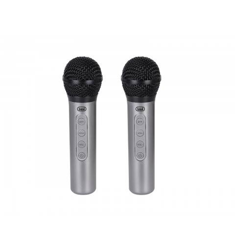 Trevi EM 415 R Noir, Argent Microphone de karaoké