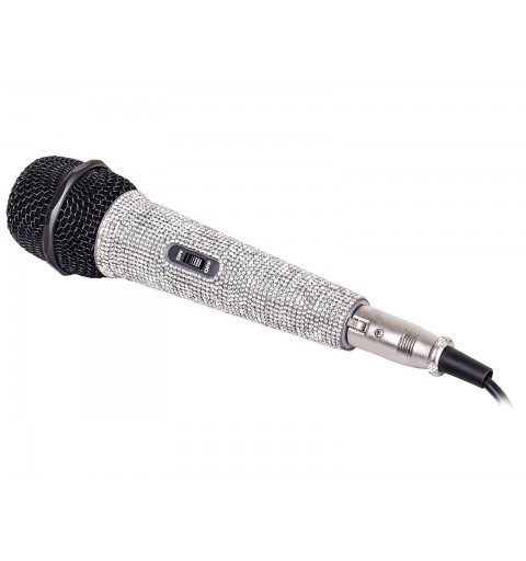 Trevi EM 30 STAR Nero, Metallico, Argento Microfono per karaoke