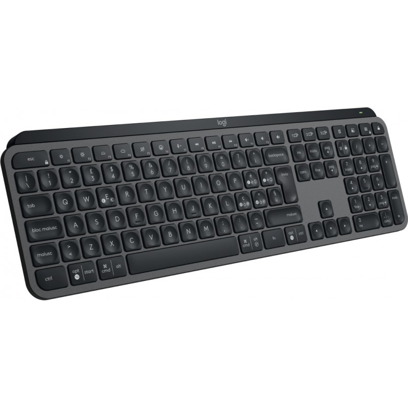 Logitech MX Keys S clavier RF sans fil + Bluetooth QWERTY Italien Graphite