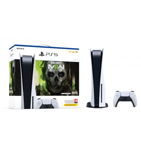 Sony PlayStation 5 Standard + Call of Duty Modern Warfare II 825 Go Wifi Noir, Blanc