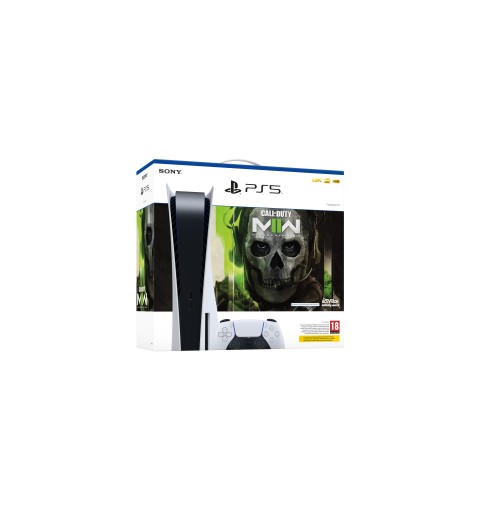 Sony PlayStation 5 Standard + Call of Duty Modern Warfare II 825 Go Wifi Noir, Blanc