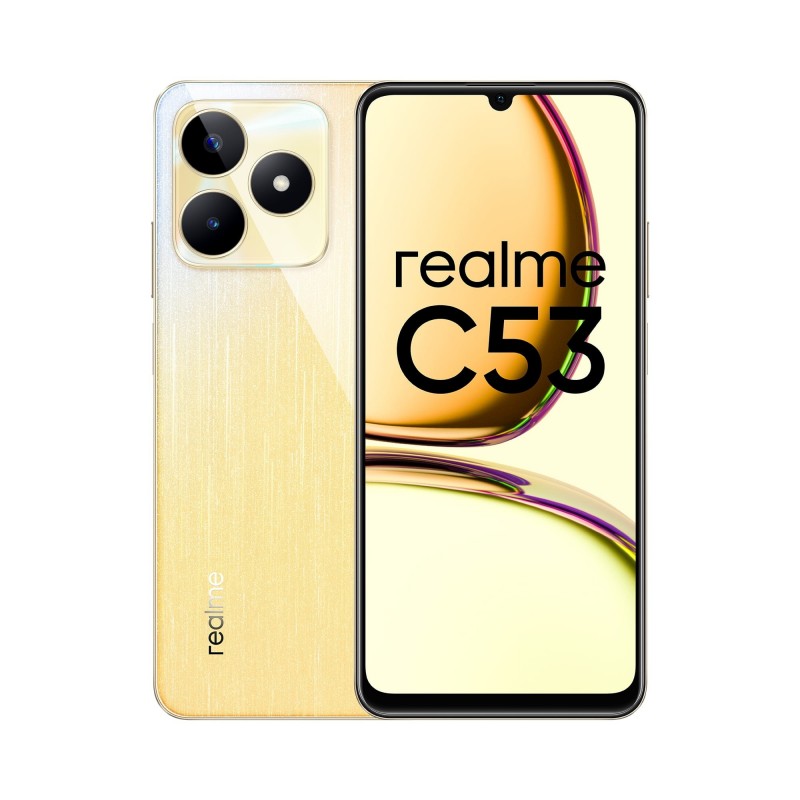 realme C 53 17,1 cm (6.74") Double SIM hybride Android 13 4G USB Type-C 6 Go 128 Go 5000 mAh Or