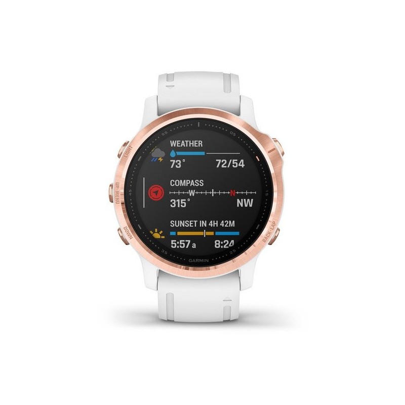 Garmin fēnix 6S Pro 3,05 cm (1.2") 42 mm 240 x 240 Pixel Nero, Rose Gold GPS (satellitare)