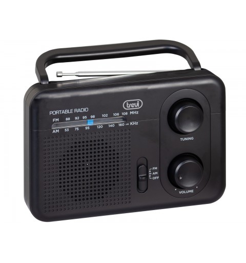 Trevi 0RA7F6400 radio Portátil Analógica Negro