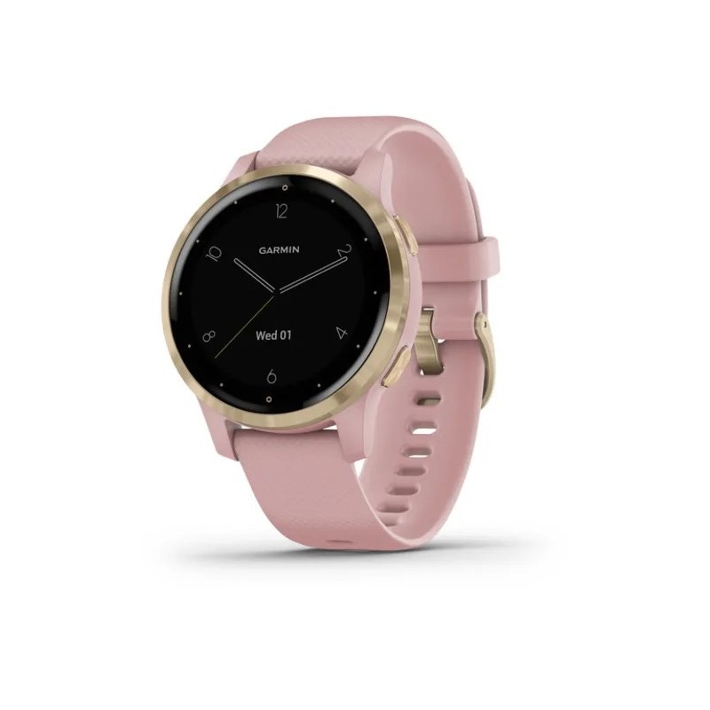 Garmin Vivoactive 4S 2,79 cm (1.1") MIP 40 mm Digital 218 x 218 Pixel Touchscreen Gold WLAN GPS