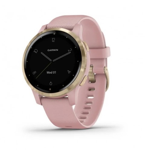 Garmin Vivoactive 4S 2.79 cm (1.1") MIP 40 mm Digital 218 x 218 pixels Touchscreen Gold Wi-Fi GPS (satellite)