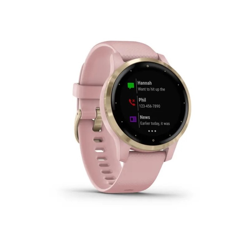 Garmin Vivoactive 4S 2.79 cm (1.1") MIP 40 mm Digital 218 x 218 pixels Touchscreen Gold Wi-Fi GPS (satellite)