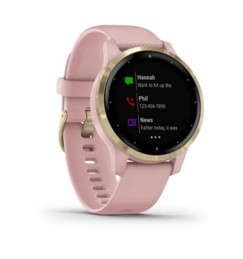 Garmin Vivoactive 4S 2.79 cm (1.1") MIP 40 mm Digital 218 x 218 pixels Touchscreen Gold Wi-Fi GPS (satellite)