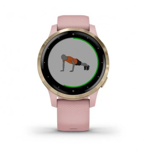 Garmin Vivoactive 4S 2.79 cm (1.1") MIP 40 mm Digital 218 x 218 pixels Touchscreen Gold Wi-Fi GPS (satellite)