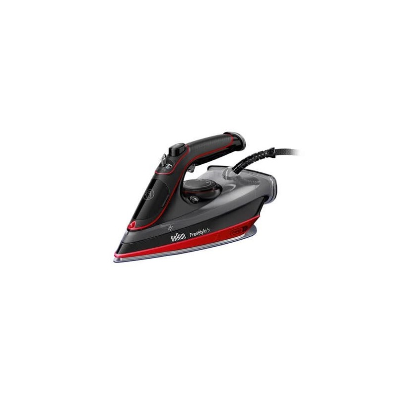 Braun SI 5057 RD Steam iron Ceramic soleplate 2700 W Black, Red