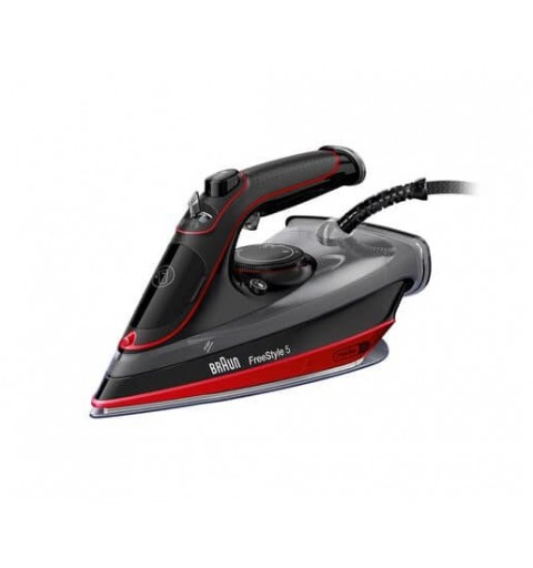 Braun SI 5057 RD Steam iron Ceramic soleplate 2700 W Black, Red