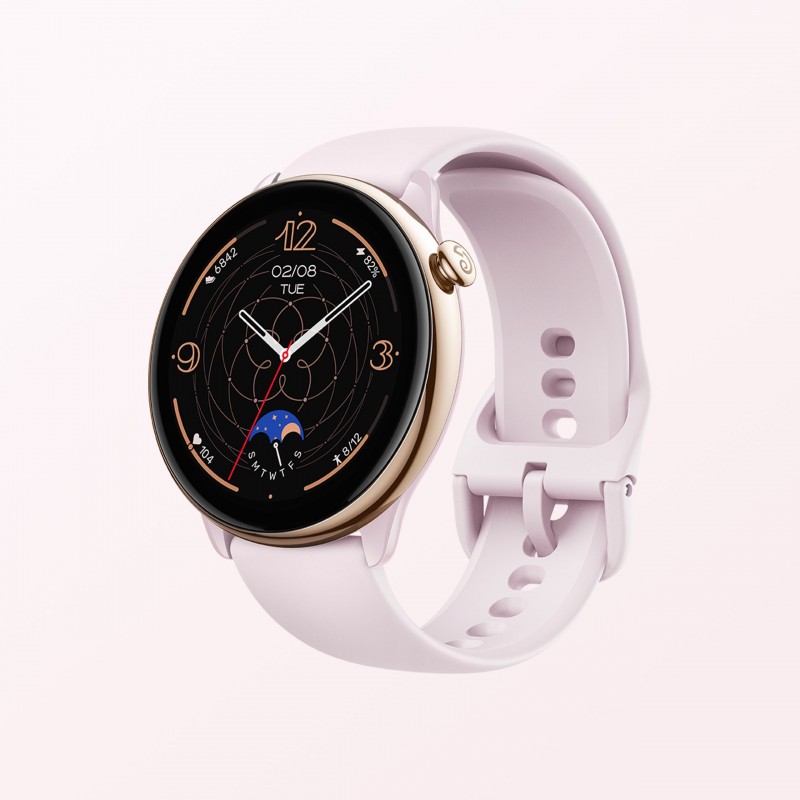 Amazfit GTR Mini 3,25 cm (1.28") AMOLED 42 mm Digital 416 x 416 Pixeles Pantalla táctil Oro, Rosa GPS (satélite)