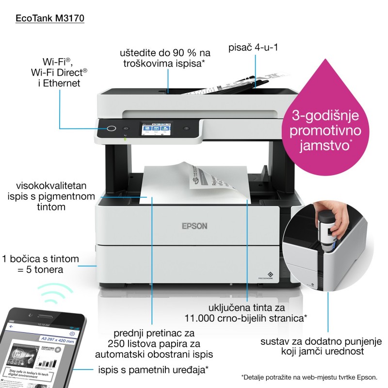 Epson EcoTank ET-M3170 monocromo