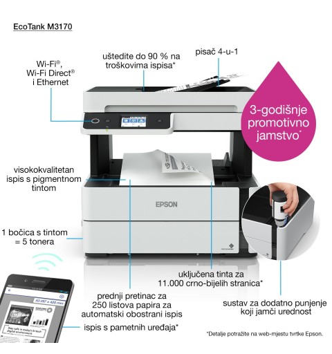 Epson EcoTank ET-M3170 monocromo