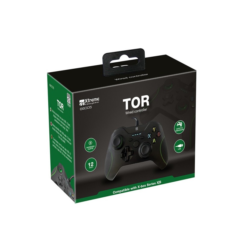 Xtreme Tor Black USB Gamepad Analogue Digital Xbox Series S, Xbox Series X