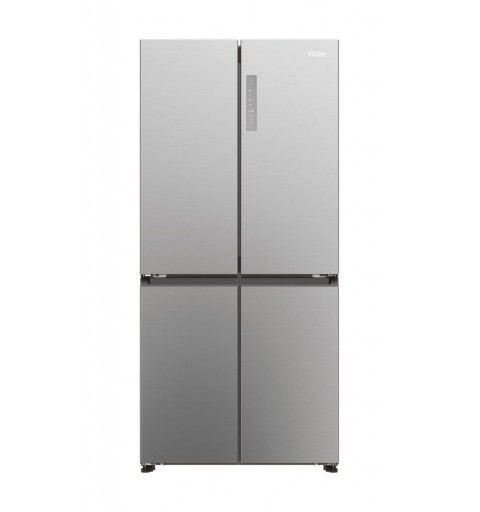 Haier Cube 83 Serie 3 HCR3818ENMM nevera puerta lado a lado Independiente 467 L E Platino, Acero inoxidable