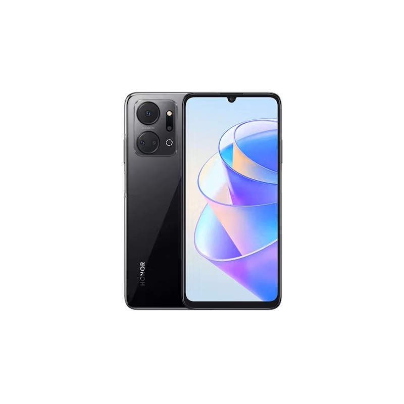 Honor X7a 17,1 cm (6.74") Double SIM Android 12 4G USB Type-C 4 Go 128 Go 6000 mAh Noir