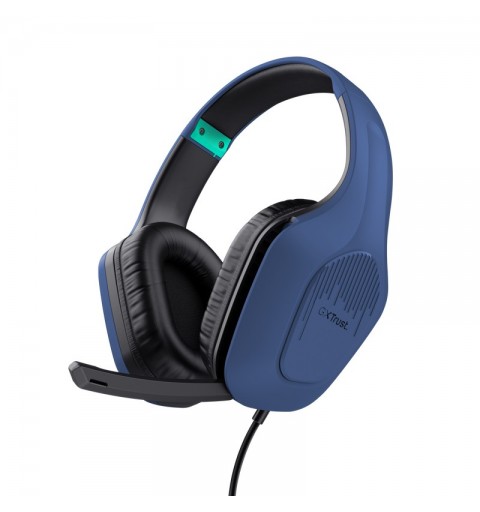 Trust GXT 415B Zirox Auriculares Alámbrico Diadema Juego Azul