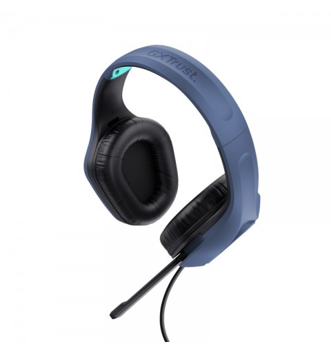 Trust GXT 415B Zirox Kopfhörer Kabelgebunden Kopfband Gaming Blau