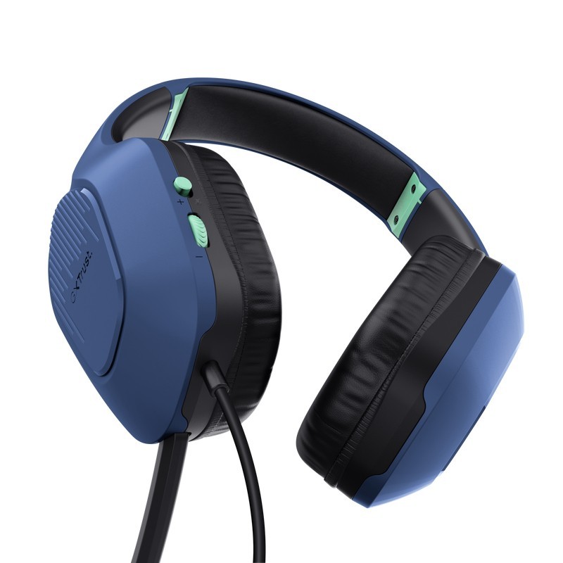 Trust GXT 415B Zirox Auriculares Alámbrico Diadema Juego Azul