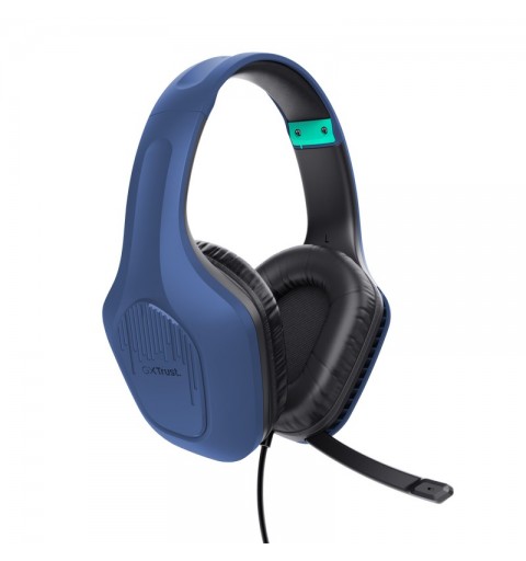 Trust GXT 415B Zirox Kopfhörer Kabelgebunden Kopfband Gaming Blau