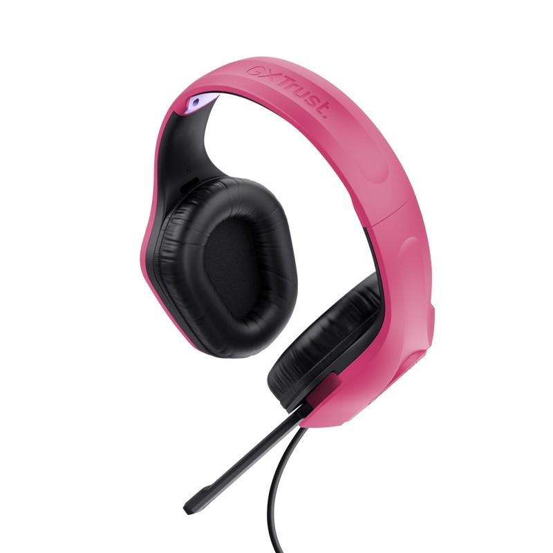 Trust GXT 415P Zirox Auricolare Cablato A Padiglione Giocare Rosa