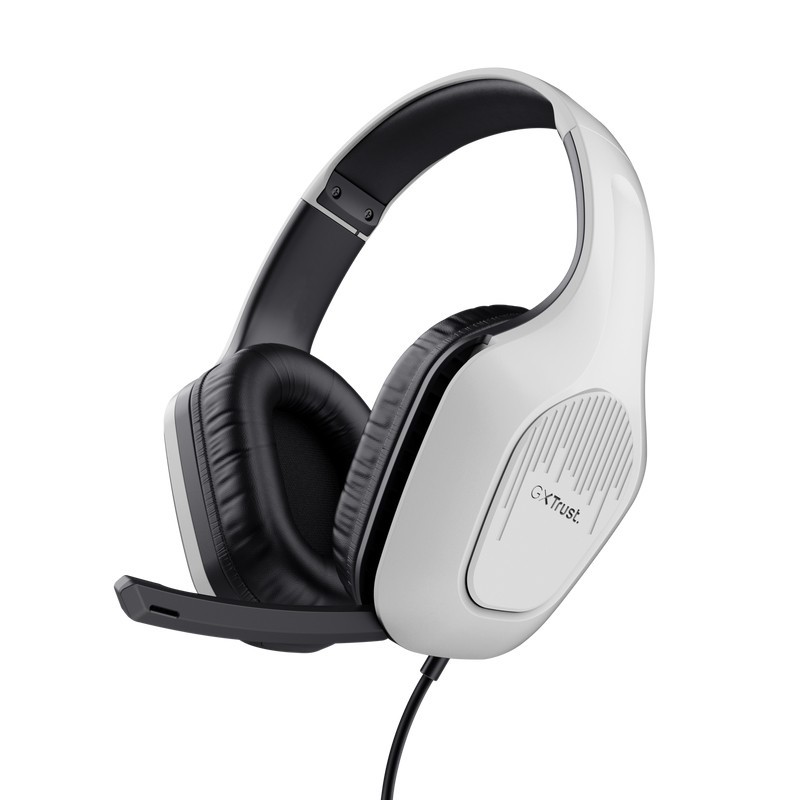 Trust GXT 415W Zirox Casque Avec fil Arceau Jouer Blanc