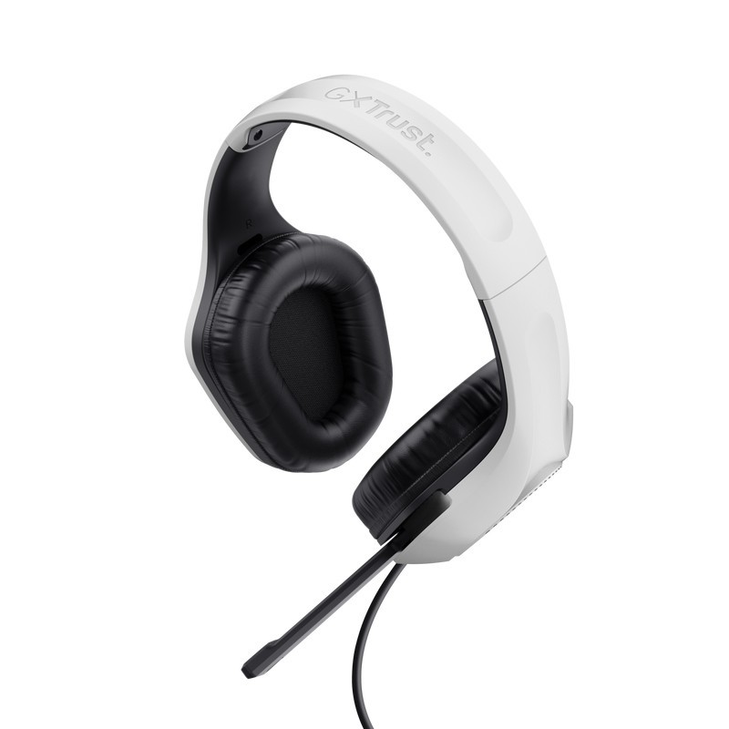 Trust GXT 415W Zirox Casque Avec fil Arceau Jouer Blanc