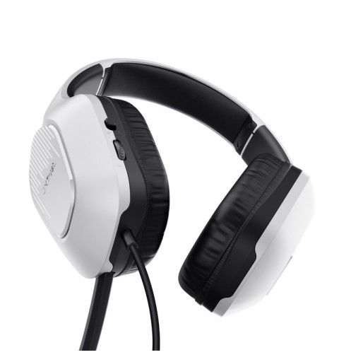 Trust GXT 415W Zirox Casque Avec fil Arceau Jouer Blanc