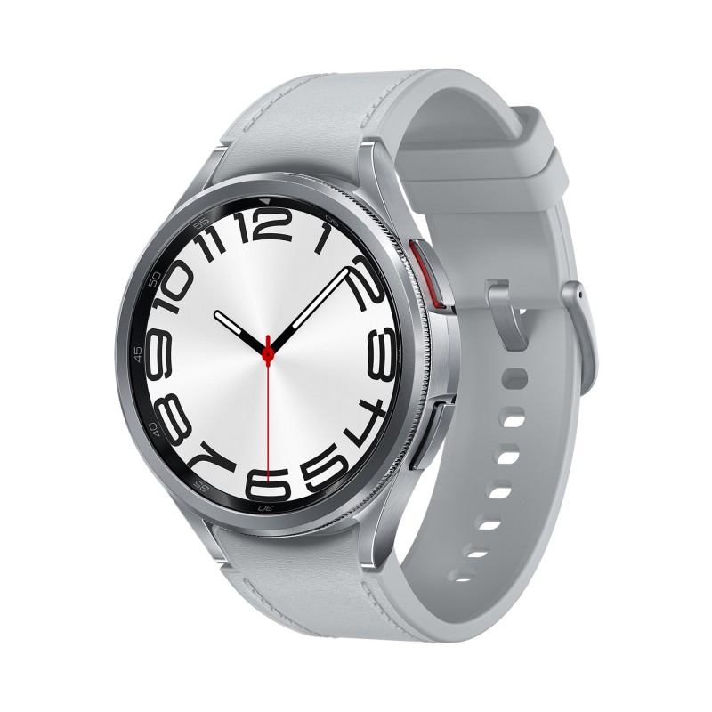 Samsung Galaxy Watch6 Classic Watch6 Classic 3,81 cm (1.5") Super AMOLED 47 mm Digital 480 x 480 Pixel Touchscreen Silber WLAN