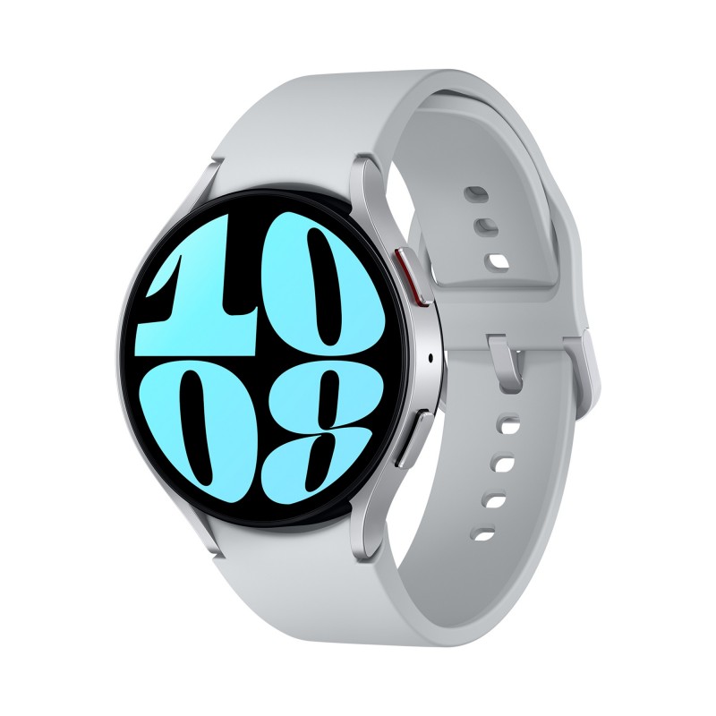 Samsung Galaxy Watch6 Watch6 3,81 cm (1.5") Super AMOLED 44 mm Digital 480 x 480 Pixel Touchscreen Silber WLAN GPS