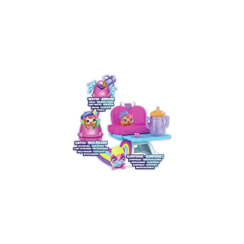 Hatchimals Alive, Hungry Playset with Highchair Toy and 2 Mini Figures in Self-Hatching Eggs, Kids Toys for Girls and Boys Ages