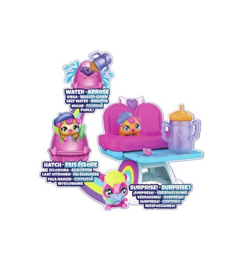 Hatchimals Alive, Hungry Playset with Highchair Toy and 2 Mini Figures in Self-Hatching Eggs, Kids Toys for Girls and Boys Ages