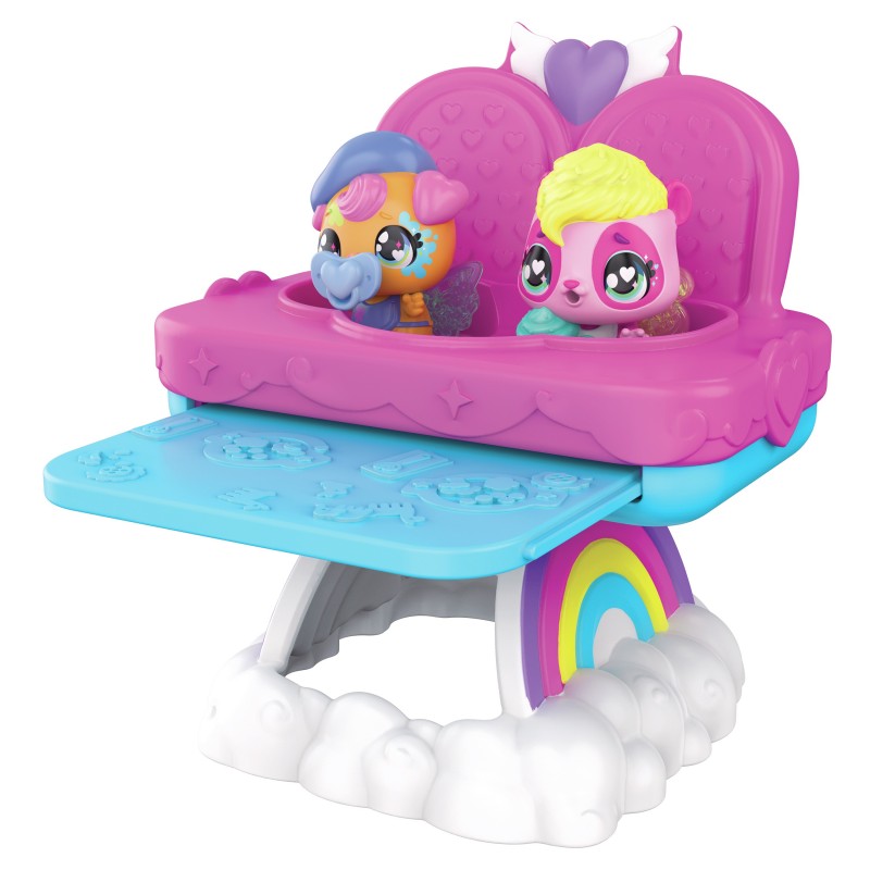 Hatchimals ALIVE - Pack de 2 + Chaise Haute - 2 Oeufs, 2 Figurines À Collectionner, 1 Chaise Haute Et 3 Accessoires - A Faire