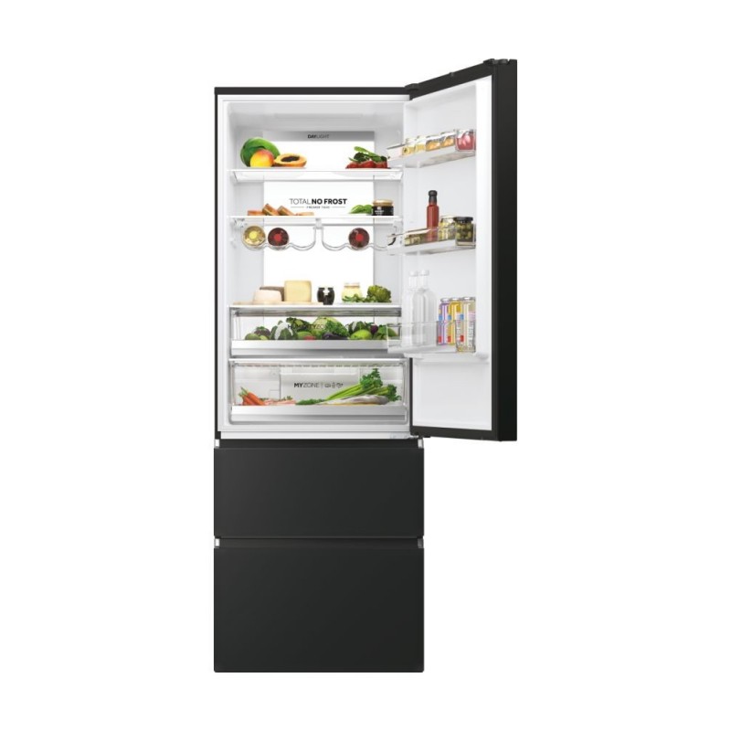 Haier 3D 70 Serie 7 HTW7720ENPT fridge-freezer Freestanding 483 L E Black
