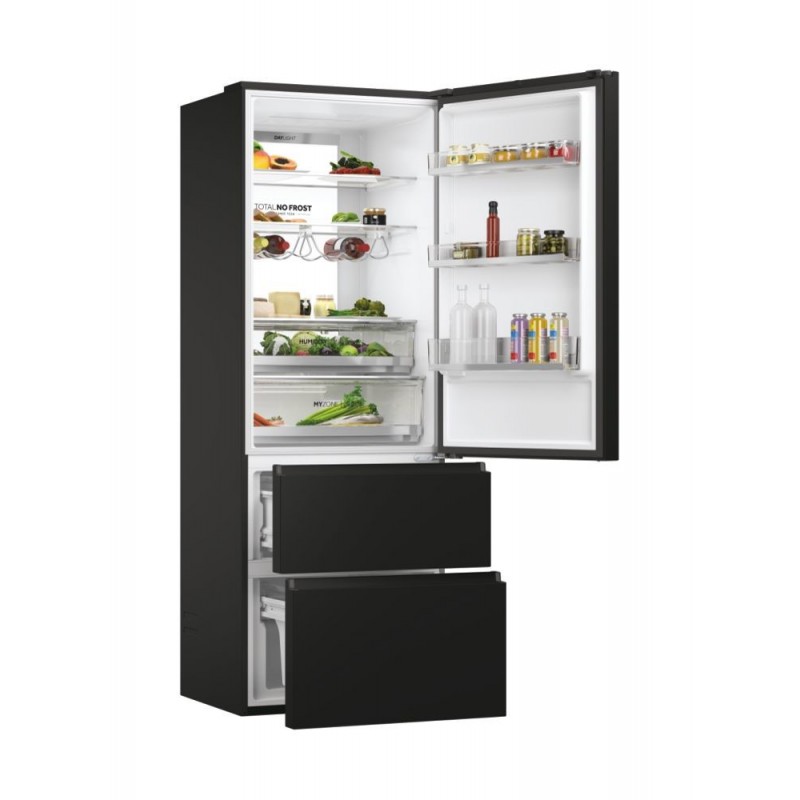 Haier 3D 70 Serie 7 HTW7720ENPT fridge-freezer Freestanding 483 L E Black
