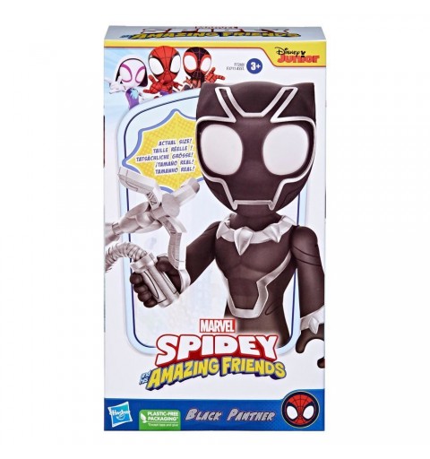 Marvel Spidey and His Amazing Friends Supersized Black Panther Action Figure, Preschool Superhero Toys