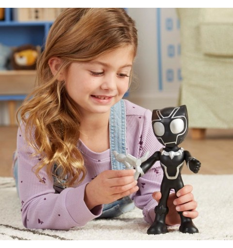 Marvel Spidey and His Amazing Friends Supersized Black Panther Action Figure, Preschool Superhero Toys