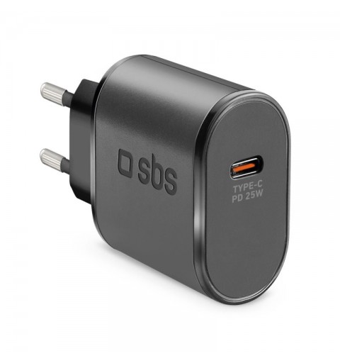 SBS TETR1CPD25 mobile device charger Smartphone, Tablet Black AC Indoor