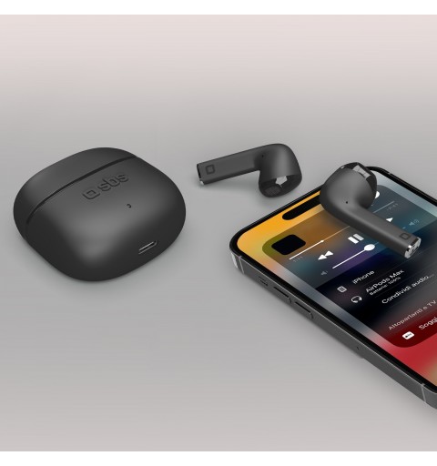 SBS One Color Headset True Wireless Stereo (TWS) In-ear Calls Music Bluetooth Black