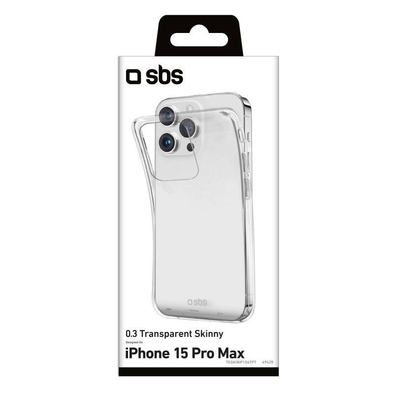 SBS TESKINIP1567PT coque de protection pour téléphones portables 17 cm (6.7") Housse Transparent