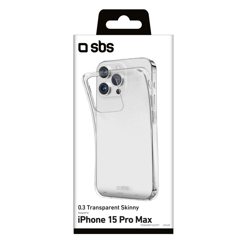 SBS TESKINIP1567PT custodia per cellulare 17 cm (6.7") Cover Trasparente