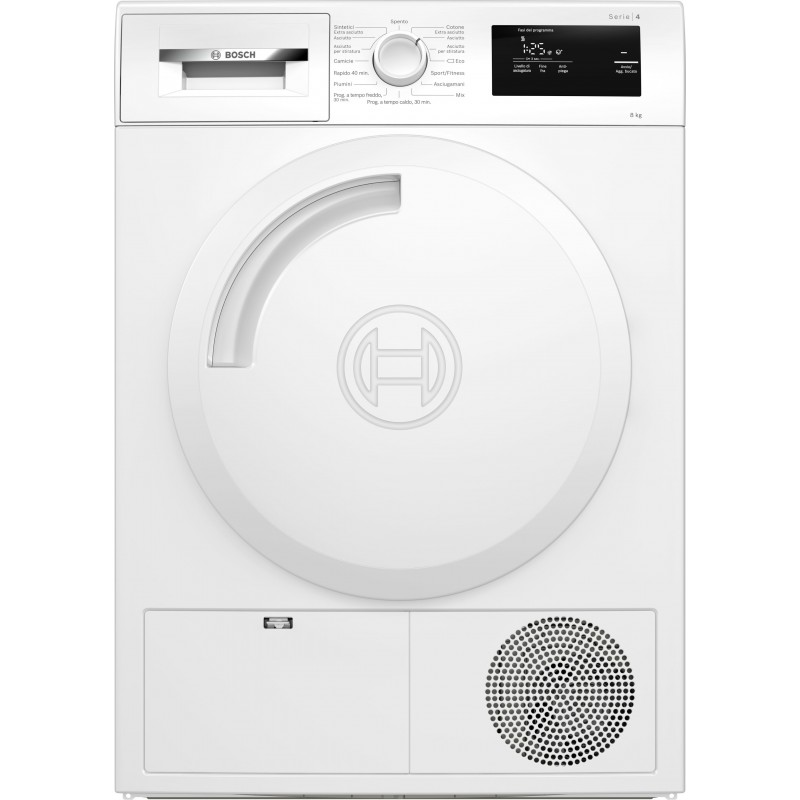 Bosch Serie 4 WTH83058II Wäschetrockner Freistehend Frontlader 8 kg A+ Weiß