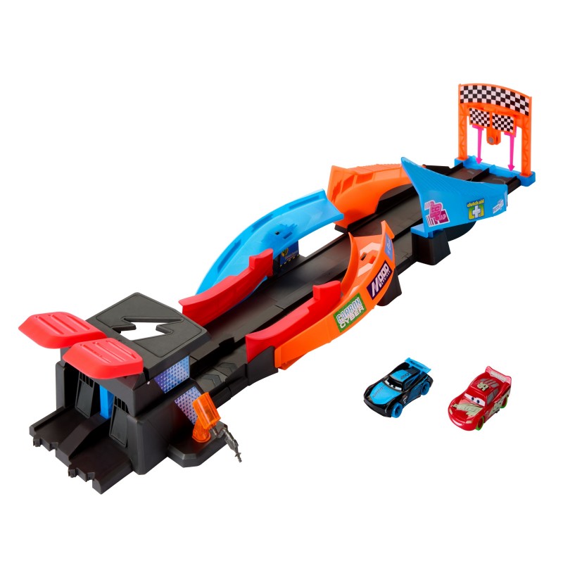 Disney Pixar Cars Glow Racers Launch & Criss-Cross Glow Race Playset