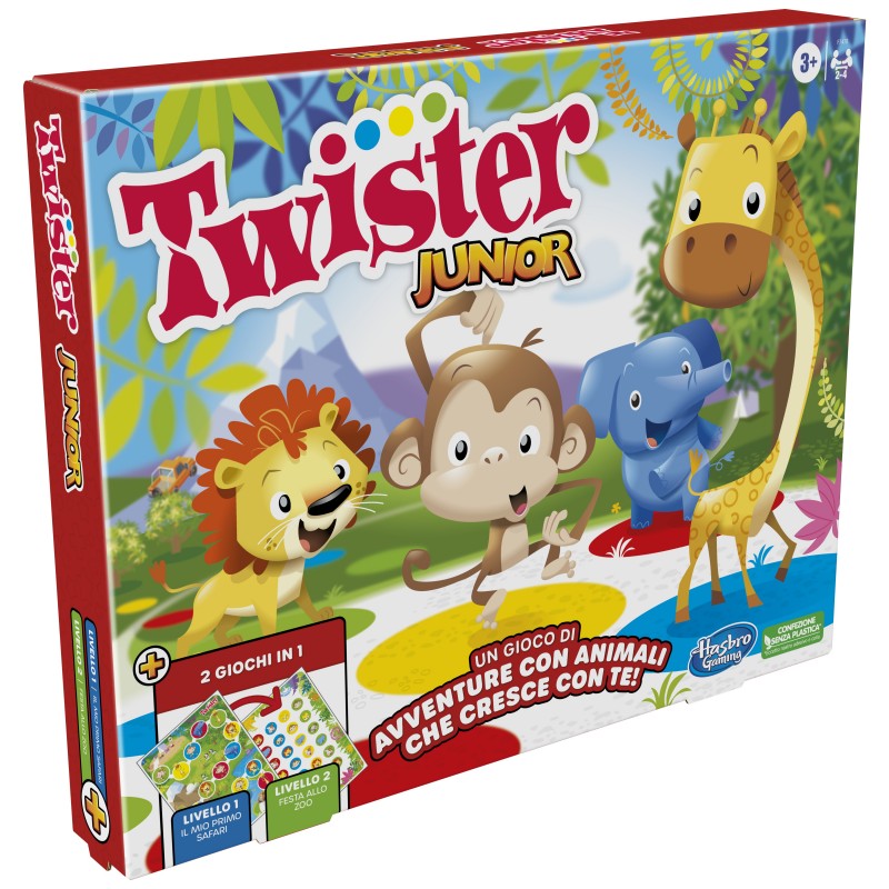 Hasbro Gaming Twister Junior Juego de mesa Viaje aventura