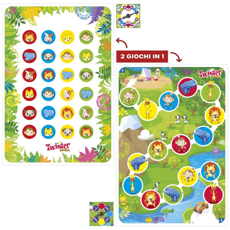 Hasbro Gaming Twister Junior Juego de mesa Viaje aventura