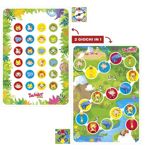 Hasbro Gaming Twister Junior Juego de mesa Viaje aventura