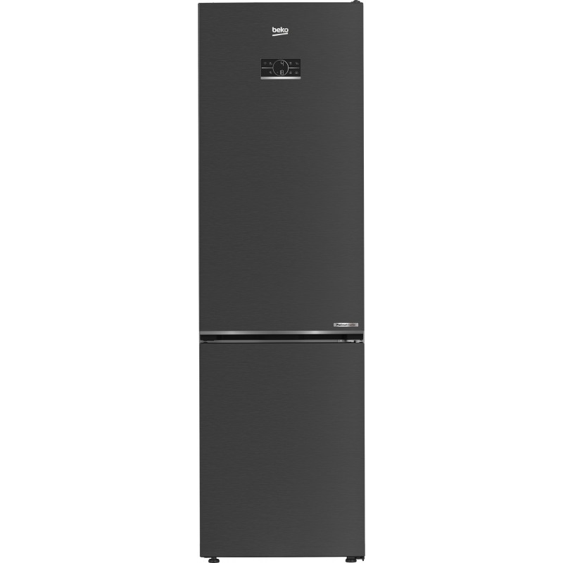Beko B5RCNE406LXBRW réfrigérateur-congélateur Pose libre 355 L C Noir, Acier inoxydable