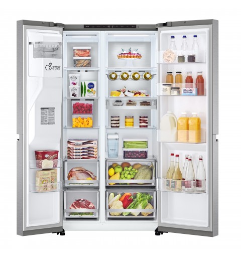 LG GSLV91MBAC.AMBQEUR frigo américain Pose libre 635 L C Acier inoxydable