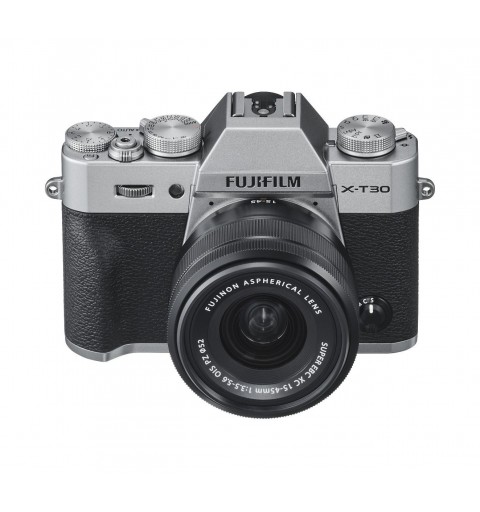 Fujifilm X -T30 II + 15-45mm Cuerpo MILC 26,1 MP X-Trans CMOS 4 9600 x 2160 Pixeles Plata, Negro
